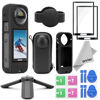 Picture of Onrier Compatible for Insta360 X4 Protective Accessories Kit - Include Hard Shell Protector Case, Silicone Protective Case, Tempered Glass Screen Film, Mini Tripod for Insta 360 X4 Accessories