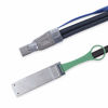 Picture of SFF-8644 to QSFP (SFF-8436) DDR Hybrid Min SAS Cable, External Copper SAS Cable for NetApp DS4243 DS4246 DS2246, 100-Ohm, 2-Meter(6.6-ft)