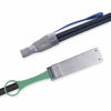 Picture of SFF-8644 to QSFP (SFF-8436) DDR Hybrid Min SAS Cable, External Copper SAS Cable for NetApp DS4243 DS4246 DS2246, 100-Ohm, 2-Meter(6.6-ft)