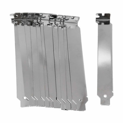 Picture of Tsnamay Computer case cover PCI Slot Cover PCI Slot Cover Silver All Iron Solid with Screws Set of 12,120mm