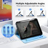 Picture of Zonefoker for iPad 10th Generation Case 2022, iPad 10 th Gen 10.9 inch Protective Cover with Pencil Holder, Multi-Angle Viewing Stand, Pocket Design, Folio Leather Cases for Women Men, Marble Blue
