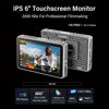 Picture of Viltrox DC-X3 6 Inch HDMI & SDI FHD Camera Field Monitor, 2000nit Touch Screen, Sunshade Hood, 3D LUT, Waveform, Vector Scope, 4K30 Video in/Output External Monitor, DC/USB-C/NP-F Battery Power Suppl