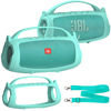 Picture of Silicone Cover Case Compatible with JBL Charge 4/Charge 5 Portable Bluetooth Speaker, Soft Skin Sleeve for JBL Charge 4/5 Bluetooth Speaker Accessories(Teal Case, NOT for Charge 5 Wi-Fi Version)