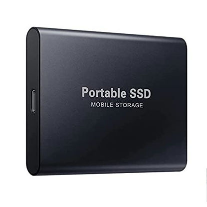 Picture of Portable 8TB External Hard Drive, Solid State External Hard Drives, Small Computer Backup Disk Drive USB3.0 to Type C for PC Desktops Laptop Compatible with XS Windows(Black)