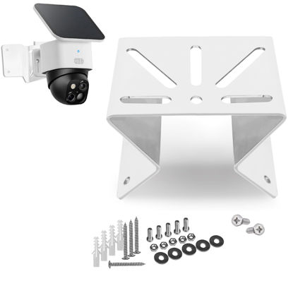 Picture of WiTi Metal Corner Mount for eufy soloCam s340, to Achieve a Wider View Range 270° on Both Sides of Exterior Wall Corner, Bracket for PTZ Camera Spray Coated Antirust for Outdoor and Indoor