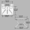 Picture of WiTi Metal Corner Mount for eufy soloCam s340, to Achieve a Wider View Range 270° on Both Sides of Exterior Wall Corner, Bracket for PTZ Camera Spray Coated Antirust for Outdoor and Indoor