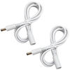 Picture of ANLINK 2 Pack 3ft DC Power Extension Cable 5.5mm*2.1mm Male to Female Power Cord for Security Camera DVR, LED Strip Light, Router, 12V DC Power Supply Adapter and More(White)