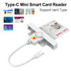 Picture of CAC Reader, USB C SmartFold CAC Reader, USB C DOD Military USB Common Access CAC Smart Card Reader and ID CAC Card Reader,Compatible with Mac Os, Windows,Linux(Mini Foldable and Portable Type C)