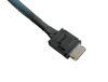Picture of MITATTOK Mini SAS Cable, SFF-8611 to SFF-8611 Straight to Front Angle High-Speed Data Transfer for SAS/RAID Controllers, Backplanes, and Servers, 2FT