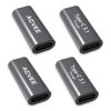Picture of AGVEE 4 Pack USB-C Female to Female Bidirectional Adapter, PD 100W USB 3.2 Gen 2, Type-C USBC 10G Data Coupler Extender Extension Converter Connector, Gray
