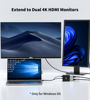 Picture of Mini DisplayPort to Dual HDMI Adapter 4K@60Hz, MDP 1.2 to 2 HDMI Splitter, Dual HDMI Output, Supports Extended Mode and Mirror Mode, Compatible with Laptops, PCs, Monitors, Projectors, for Windows