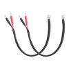 Picture of Sousery 2 Packs of RJ11 Mirror Wire Power Cord compatible with Uniden Radar Detectors R1 R3 R4 R7 R8 (3005201U)