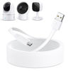 Picture of delilyn 25ft Micro USB Extension Cable Compatible with eufy Security Indoor Cam E220/P24, Flat Power Cable for eufy Security Indoor Cam C120, Weatherproof Power Cord with 12 * Cable Clips