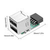 Picture of XMSJSIY USB 2.0 Motherboard Header 9pin Motherboard Type-A Adapter 9-pin Female to 2-Port USB 2.0 Converter Internal Header Adapter for Data Transmission Vertical Type - 2PCS