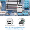 Picture of XMSJSIY USB 2.0 Motherboard Header 9pin Motherboard Type-A Adapter 9-pin Female to 2-Port USB 2.0 Converter Internal Header Adapter for Data Transmission Vertical Type - 2PCS