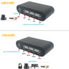 Picture of TENEALAY 4 in 1 Out / 1 in 4 Out AUX 3.5mm Stereo Audio Input Signal Source Switcher, 4-Way Switch Selector Splitter Box M41