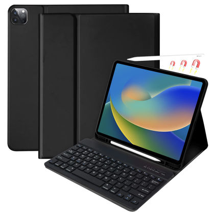 Picture of besky Keyboard Case for iPad Pro 12.9 inch (5th, 6th Generation) & New Air 13 inch M2 (Only Applies to 3 iPads Model) - Wireless Detachable Keyboard- Pencil Holder, with Auto Sleep/Wake Function