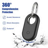 Picture of SPOMOX [4 Pack] Silicone Case for Samsung Smart Tag 2, Silicone Holder for Galaxy SmartTag 2 with Keychain - Full Body Shockproof, Anti-Scratch Cover for Backpacks, Car Keys, Luggage, Dog Collars