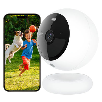 Picture of Camera for Home Security Indoor/Outdoor, B200-SE Battery Powered Security Cameras Wireless Outdoor, Motion Detection Spotlight/Siren, Color Night Vision, 2-Way Talk, 8GB Local Storage, 2.4G WiFi