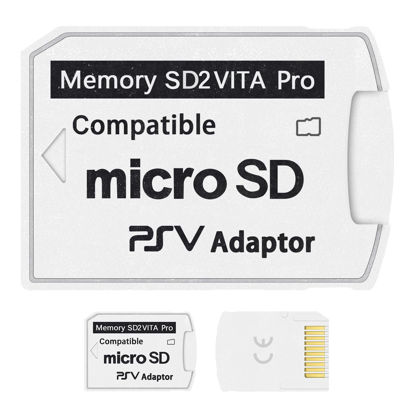 Picture of DUEQID SD2Vita 5.0 PSV Micro SD Memory Card Adapter, PSV Micro SD Adapter Compatible with PSV 1000/2000 3.60 HENkaku Enso System
