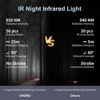 Picture of Ordro LN-5 IR Night Vision Light for Camera, 2023 New Upgraded Version Infrared Night Light for Enhancing Camera Night Shooting Visibility, 56PCS IR Lamp Beads 850nm Rechargeable IR Light