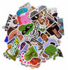 Picture of (122 Pcs) Funny Meme Vinyl Stickers Pack, Vine Stickers for Laptop, iPhone, Water Bottles, Computer, and Hydro Flask, DIY Decor for Bumper Wall