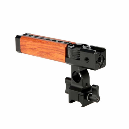 Picture of NICEYRIG Camera NATO Top Handle Handgrip with 15mm Rod Clamp Cold Shoe Mounts QR for DSLR Cameras/Camcorder/Action Cameras Cages
