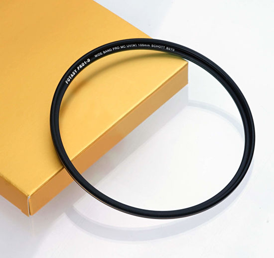 Picture of Fotasy 105mm Ultra Slim UV Protection Lens Filter, Nano Coatings MRC Multi Resistant Coating Oil Water Scratch, 18 Layers Multi-Coated 105 mm MCUV Filter, Transmission Rate ≥ 99.7%, Schott B270 Glass