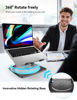 Picture of ivoler Adjustable Laptop Stand with 360° Rotating Base, Ergonomic Laptop Stand for Desk, Foldable & Portable Laptop Riser, Suitable for Collaborative Work, Fit MacBook Laptops up to 16 inches[Black]