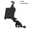 Picture of RAM MOUNTS EZ-Roll'r Cradle with Yoke Clamp Mount for Apple iPad mini 6 RAM-B-121-AP36U for Rails 0.625" to 1.25" in Diameter