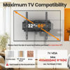 Picture of IWORKBOARD Full Motion 32-65 inch TV Wall Mount 55 TV Bracket, Dual articulating Arms TV Mount, Tilt Swivel Extension Level, Max VESA 400x400mm, 16" Studs, 110 lbs for 32 40 42 43 50 58 60 inch TVs
