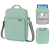 Picture of MoKo 9-11 Inch Tablet Sleeve Bag Handle Carrying Case with Shoulder Strap Fits iPad Pro 11 inch,iPad 10th 10.9,iPad 9/8/7th Generation 10.2,iPad Air 5/4th 10.9,iPad 9.7,Tab S8/S9 11", Cyan