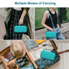 Picture of Canboc 4K Digital Camera Case for Femivo/brewene/zheozeig/VETEK 4K Vlogging Camera, Vlogging Camera Bag with Removable Shoulder Strap, Mesh Pocket fit Lens, Battery, Cable, Turquoise (Case Only)