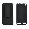 Picture of Seadream Black Rubberized Hard CASE + Belt Clip Holster Kickstand Combo for iPod Touch 5 5th 6 6th Generation