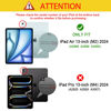 Picture of ProCase for iPad Air 13 Inch Case 2024 M2, 13" iPad Air Case 2024 Air M2 13 Cover, Slim Stand Translucent Hard Shell Back Folio iPad 13 Air Case, Auto Wake/Sleep -Black
