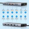 Picture of USB C Laptop Docking Station Dual Monitor HDMI for Dell/Lenovo/HP Laptop 14 in 1 USB C Hub Multiport Adapter Dongle Dock USB C to 2 HDMI 4K+DisplayPort+Ethernet+4USB+2USB C+100W PD Charger+SD/TF+Audio