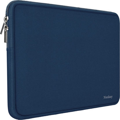 Picture of Laptop Sleeve Case 15.6 Inch,Resistant Neoprene Laptop Sleeve/Notebook Computer Pocket Case/Tablet Briefcase Carrying Bag, Dark Blue
