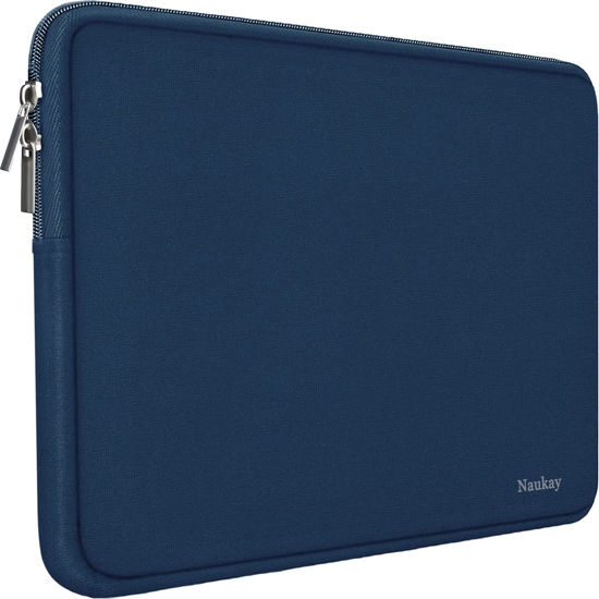 Picture of Laptop Sleeve Case 15.6 Inch,Resistant Neoprene Laptop Sleeve/Notebook Computer Pocket Case/Tablet Briefcase Carrying Bag, Dark Blue