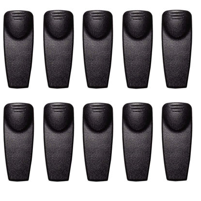 Picture of HEOPBIRD 10 Pack HNN9013 Belt Clip for Motorola HT750 HT1250 HT1225 XTS1500 XTS2250 XTS2500 CP125 CP185 CT250 CT450 PR860 GP140 GP328 GP338 GP340 GP360 GP380 GP640 HLN9844A HLN9844