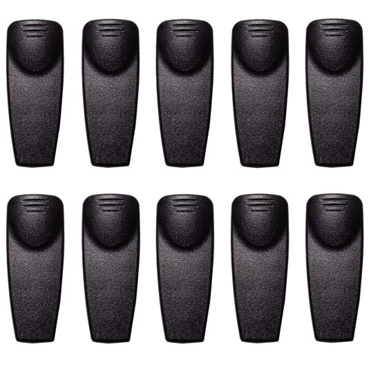 Picture of HEOPBIRD 10 Pack HNN9013 Belt Clip for Motorola HT750 HT1250 HT1225 XTS1500 XTS2250 XTS2500 CP125 CP185 CT250 CT450 PR860 GP140 GP328 GP338 GP340 GP360 GP380 GP640 HLN9844A HLN9844
