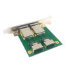 Picture of NFHK Dual Ports Mini SAS SFF-8088 to SAS 36Pin SFF-8087 PCBA Female Adapter with PCI Bracket