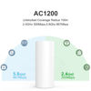 Picture of TODAAIR AC1200 Outdoor WiFi Extender | IP44 Weatherproof | Dual Band 2.4GHz 5GHz | Up to 60+ Connections | Covers Up to Least 3300 sq.ft | Repeater Modes for Backyard, Garage