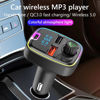 Picture of Car FM Transmitter, USB Car Bluetooth Adapter, Handsfree Calling & Audio Receiver,MP3 Music Player, Dual USB & Type C-Port for Fast Charging, Suitable for All Smartphones