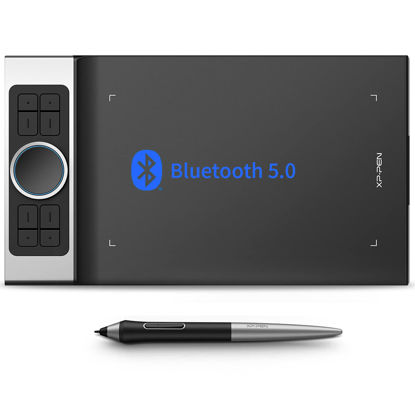Picture of XPPen Deco Pro MW Bluetooth Drawing Tablets 11 Inches Wireless Drawing Tablets 8 Customizable ExpressKeys Art Tablet with 2 Dial Wheels Pen Tablet for Drawing, Painting and Remote Learning