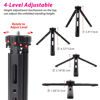 Picture of Akeipho Adjustable Aluminum Mini Tripod, Desktop Tabletop Tripod Stand for DSLR Cameras, Zhiyun Weebill/Smooth/Crane, DJI Ronin S/SC/RSC/RS,Osmo Mobile,Stabilizer Handle Tripod (4-Level Adjustable)