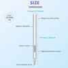 Picture of SSS·GRGB Stylus for Microsoft Surface Pro9/8/7/6/5/4/3/X Surface Laptop/Book/Studio Surface 3/Go/Go2/Go3, 4096 Pressure Sensitivity, Magnetic Attachment, USB Charging, Palm Rejection Function, Silver