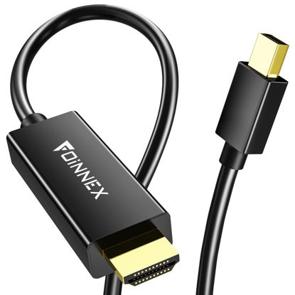 Picture of Mini DisplayPort to HDMI, 6.6FT Mini Display Port to HDMI Cable, 4K@60Hz Thunderbolt 2 Compatible for Old MacBook Air/Pro, Microsoft Surface Pro/Dock, Monitor, Projector