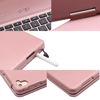 Picture of LENRICH iPad pro 12.9 Keyboard case 2017 2nd 2015 1st Generation,360 Rotatable Wireless Keyboard Smart Folio 180 Swivel Stand Hard Shell Cover Auto Sleep/Wake up Rose Gold