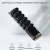 Picture of M.2 SATA PCI Express to SATA 3.0 6Gbps 6 Ports Adapter Converter, PCIE3.0 X2 16Gbps, Downstream SATA3.0 6Gbps x 5, for Thunderbolt Expansion