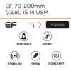 Picture of Canon EF 70-200mm f/2.8L is III USM Lens - Telephoto Zoom Lens for Photo & Video - 3.5-Stop Image Stabilizer - Event, Sport, Wildlife Photography
